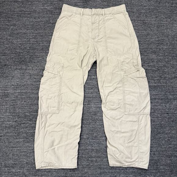 Citizens of Humanity Marcelle Cargo Barrel Pants Women 29 Low Slung Military - Picture 1 of 12